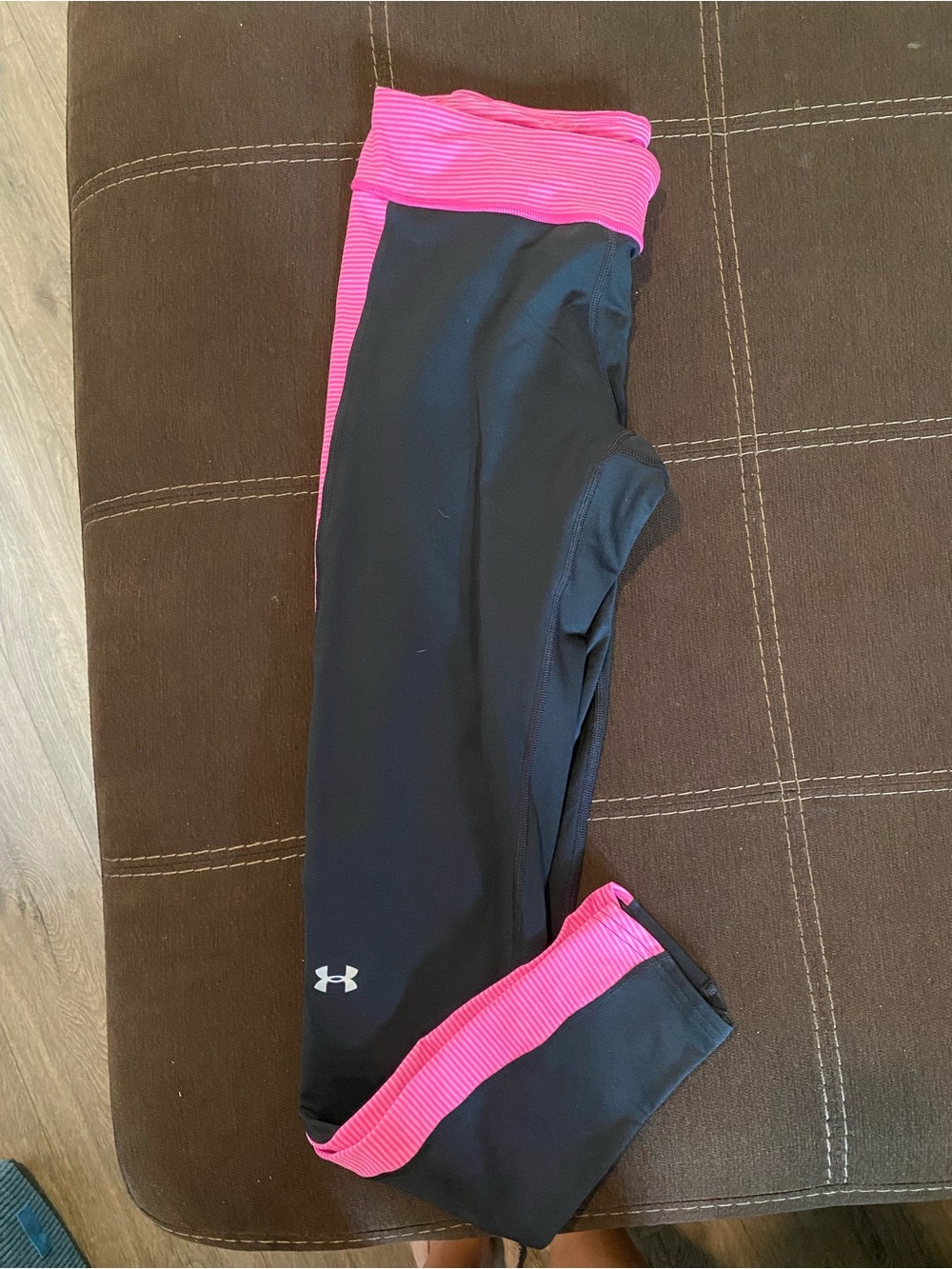 Under Armour Black & Pink Athletic Leggings